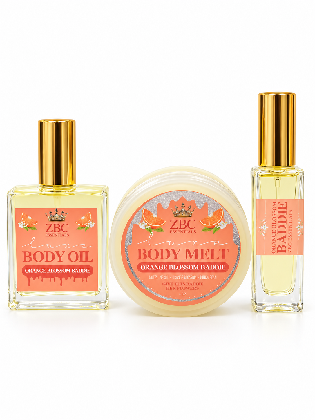 ORANGE BLOSSOM BADDIE~3 PIECE BUNDLE~ MELT, OIL & EDP~ PDM ATHENAIS~
