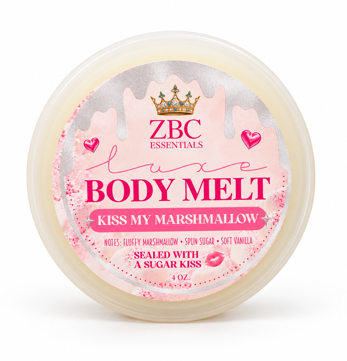 KISS MY MARSHMALLOW~ SUGAR MARSHMALLOW~ BODY MELT 4 0Z.