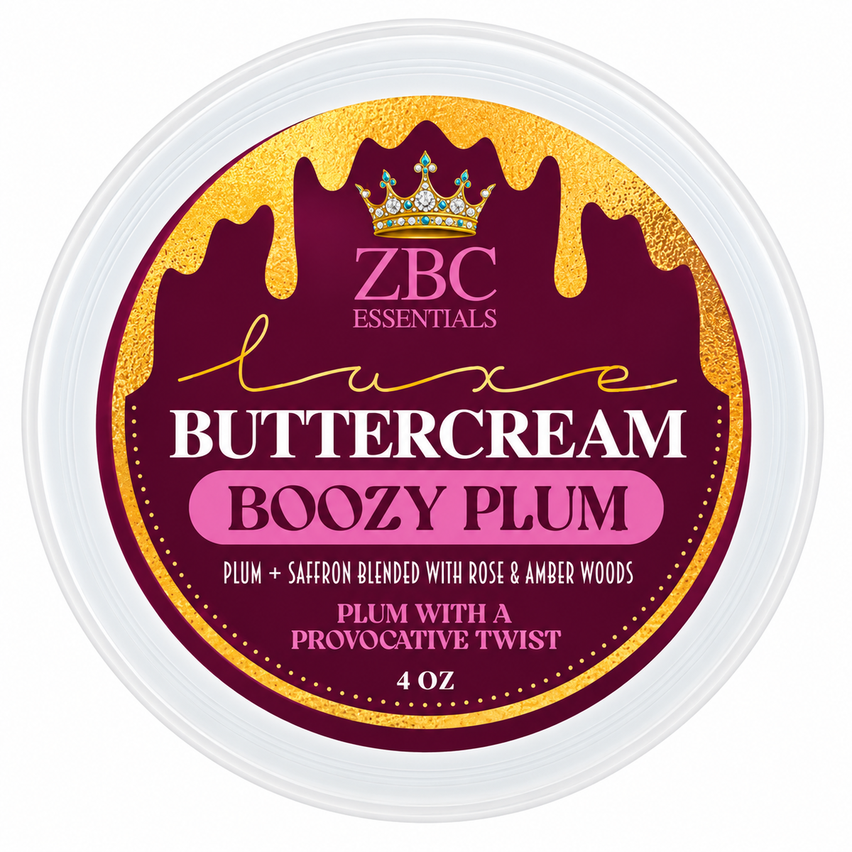 MJ DECADENCE - BUTTERCREAM- BOOZY PLUM~ 4 OZ. ~