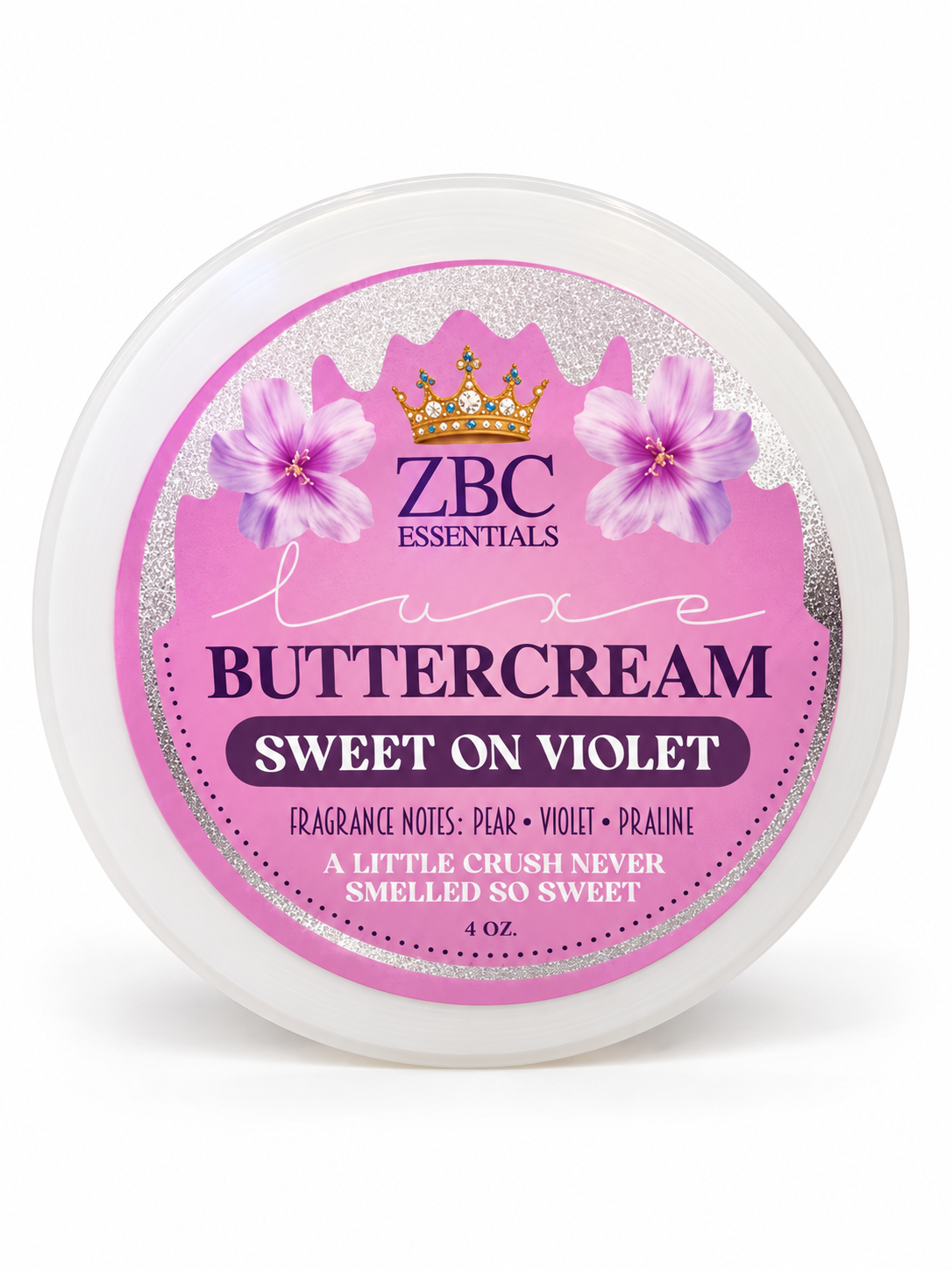 PDM~ PALATINE LUXE BUTTERCREAM~ SWEET ON VIOLET~ 4OZ.